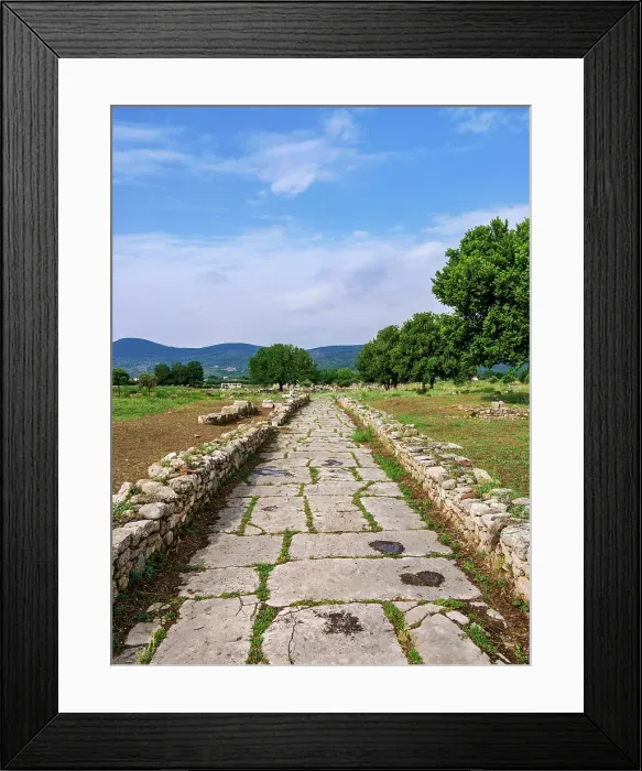 Framed Print : Sacred Way, Heraion of Samos, Ireo, Samos Island, North Aegean, Greece Framed Print : Sacred Way, Heraion of Samos, Ireo, Samos Island, North Aegean, Greece
