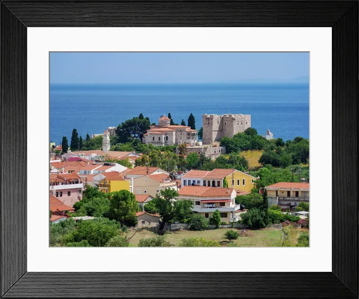 Framed Print : View towards the Lykourgos Logothetis Castle, Pythagoreio, Samos Island, North Aegean, Greece Framed Print : View towards the Lykourgos Logothetis Castle, Pythagoreio, Samos Island, North Aegean, Greece