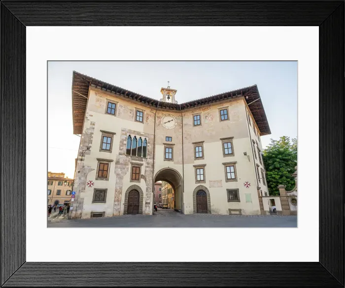 Framed Print : europe, Italy, Tuscany, Pisa. Detail of the Piazza dei Cavalieri with the Palazzo dell'Orologio Framed Print : europe, Italy, Tuscany, Pisa. Detail of the Piazza dei Cavalieri with the Palazzo dell'Orologio
