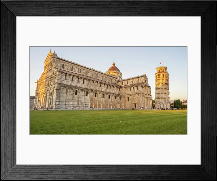 Framed Print : europe, Italy, Tuscany, Pisa. Piazza dei Miracoli with the leaning tower and the cathedral Framed Print : europe, Italy, Tuscany, Pisa. Piazza dei Miracoli with the leaning tower and the cathedral