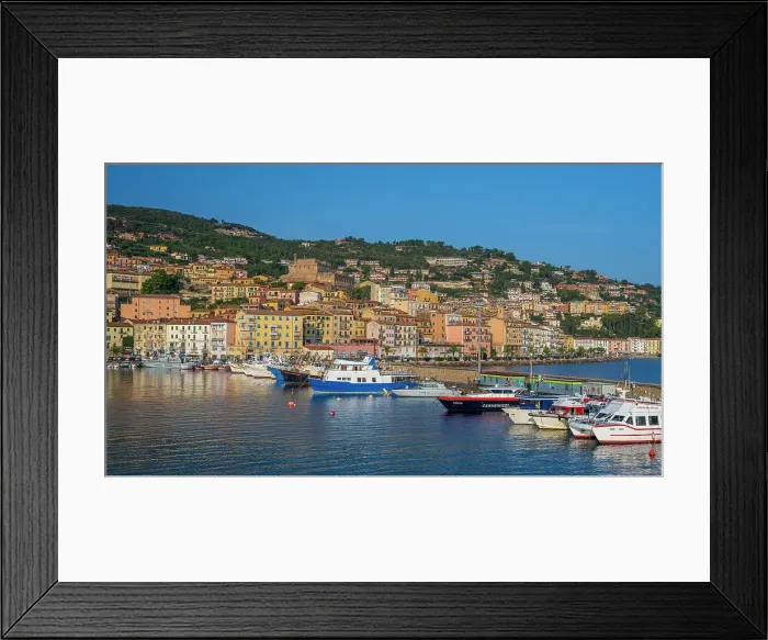 Framed Print : Europe, Italy, Tuscany. the harbour of Porto Santo Stefano Framed Print : Europe, Italy, Tuscany. the harbour of Porto Santo Stefano