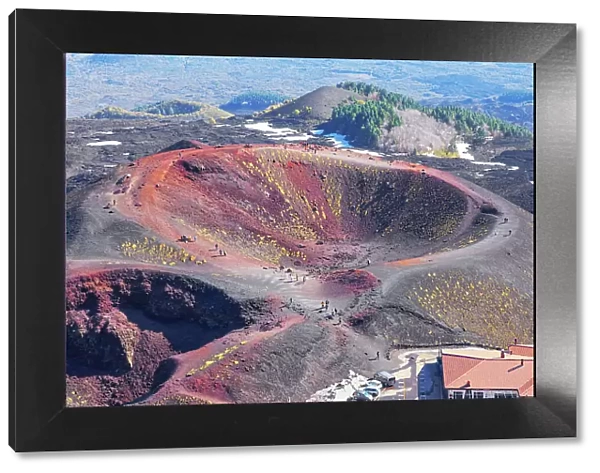 Crateri Silvestri, high angle view, Etna, Sicily, Italy
