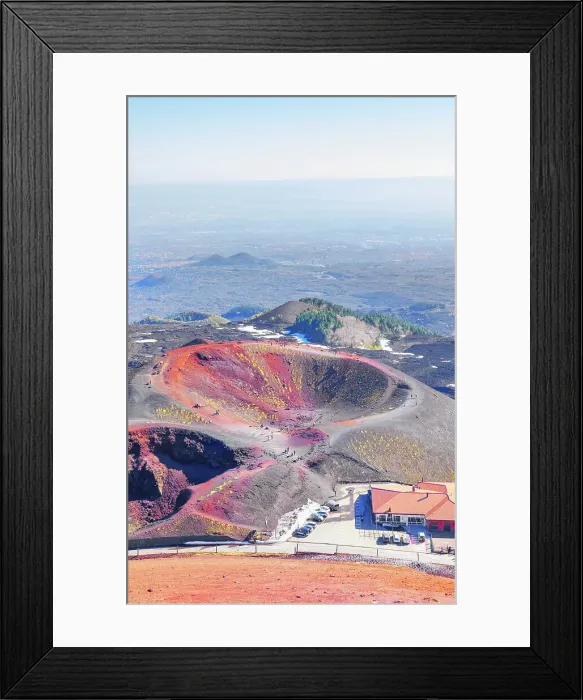 Framed Print : Crateri Silvestri, high angle view, Etna, Sicily, Italy Framed Print : Crateri Silvestri, high angle view, Etna, Sicily, Italy