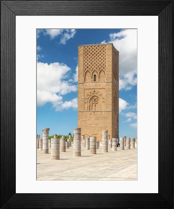 Framed Print : Hassan Tower and ruined colonnade, Rabat, Morocco Framed Print : Hassan Tower and ruined colonnade, Rabat, Morocco