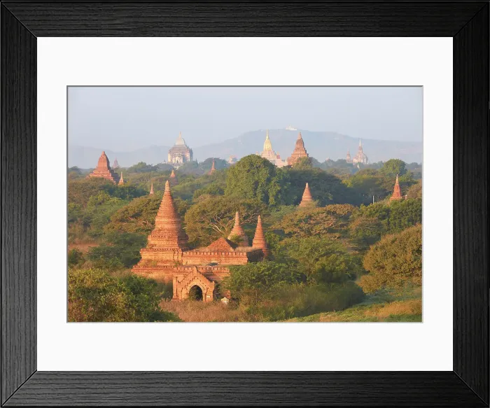 Framed Print : The Bagan Valley archaeological area temples at sunrise, Old Bagan, Mandalay Region, Myanmar. Bagan was declared a UNESCO World Heritage Site in 2019 Framed Print : The Bagan Valley archaeological area temples at sunrise, Old Bagan, Mandalay Region, Myanmar. Bagan was declared a UNESCO World Heritage Site in 2019