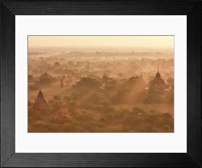 Framed Print : Sun rays at sunrise over the Bagan Valley archaeological area temples, Old Bagan, Mandalay Region, Myanmar. Bagan was declared a UNESCO World Heritage Site in 2019 Framed Print : Sun rays at sunrise over the Bagan Valley archaeological area temples, Old Bagan, Mandalay Region, Myanmar. Bagan was declared a UNESCO World Heritage Site in 2019