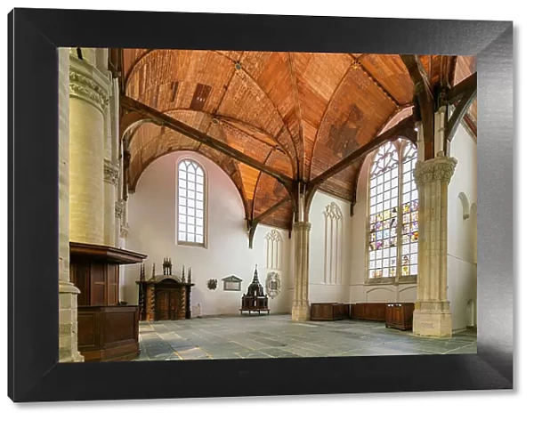 Interior of De Oude Kerk Church, Oudekerksplein, Amsterdam, Netherlands