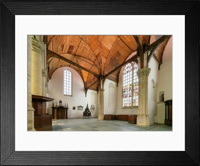 Framed Print : Interior of De Oude Kerk Church, Oudekerksplein, Amsterdam, Netherlands Framed Print : Interior of De Oude Kerk Church, Oudekerksplein, Amsterdam, Netherlands