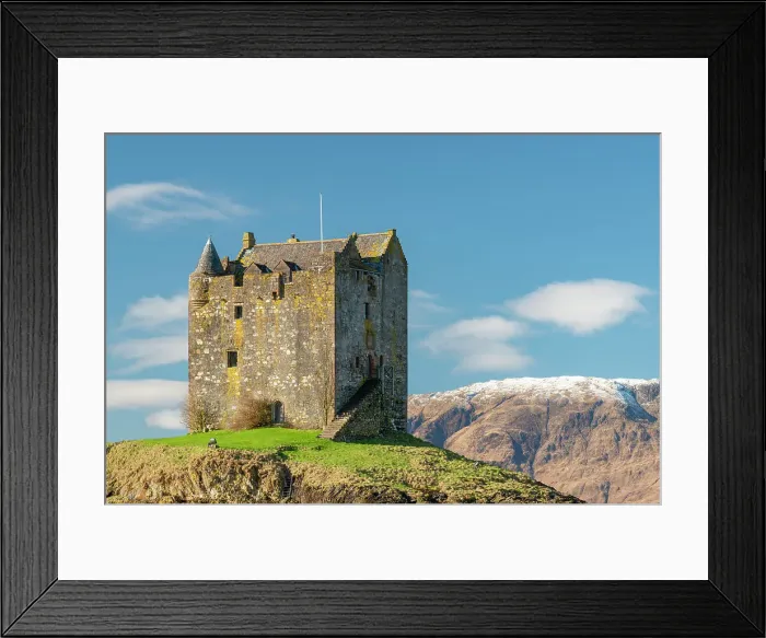 Framed Print : Castle Stalker on Loch Laich, an inlet off Loch Linnhe in the Scottish Highlands, Scotland. Winter (February) 2017 Framed Print : Castle Stalker on Loch Laich, an inlet off Loch Linnhe in the Scottish Highlands, Scotland. Winter (February) 2017