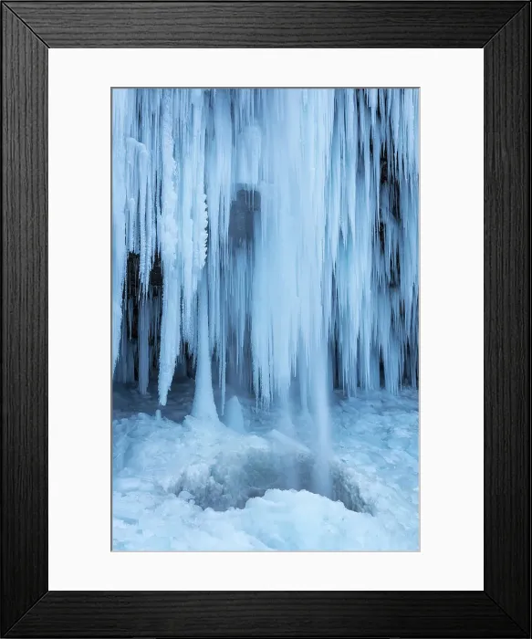 Framed Print : Pericnik Waterfall frozen in winter, Triglav National Park, Julian Alps, Slovenia