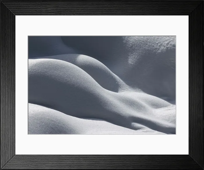 Framed Print : Mounds of snow, Lago di Fusine, Julian Alps, Italy Framed Print : Mounds of snow, Lago di Fusine, Julian Alps, Italy