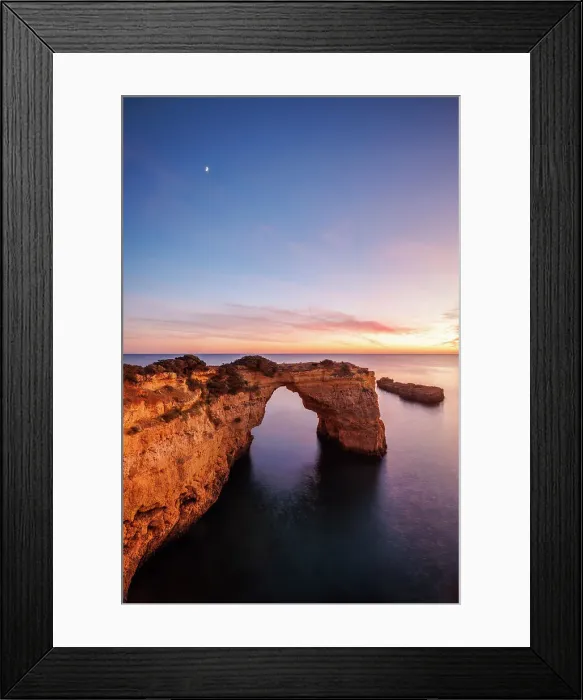 Framed Print : The natural Sea Arch of Praia da Albandeira, Algarve, Portugal Framed Print : The natural Sea Arch of Praia da Albandeira, Algarve, Portugal