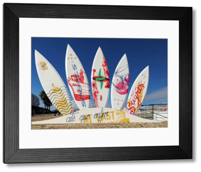 Framed Print : Surf boards at Sagres, Algarve, Portugal Framed Print : Surf boards at Sagres, Algarve, Portugal