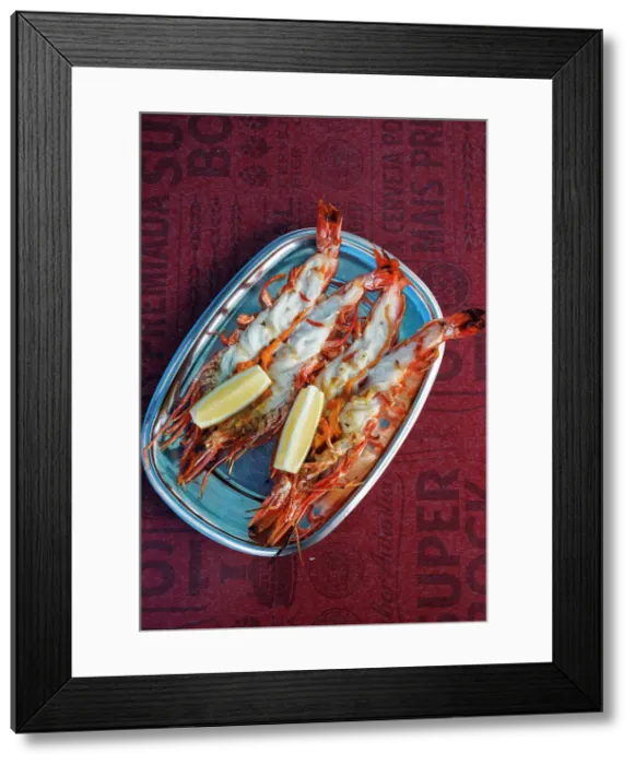 Framed Print : Delicious fresh grilled fish at Sagres harbour, Algarve, Portugal Framed Print : Delicious fresh grilled fish at Sagres harbour, Algarve, Portugal