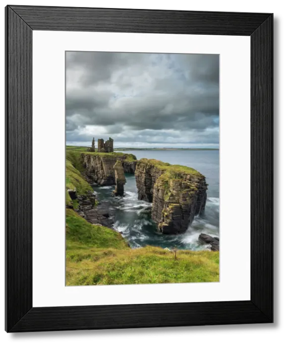 Framed Print : Castle Sinclair Girnigoe perched on a dramatic cliff top outcrop near Wick in North East Scotland. Autumn (September) 2022 Framed Print : Castle Sinclair Girnigoe perched on a dramatic cliff top outcrop near Wick in North East Scotland. Autumn (September) 2022