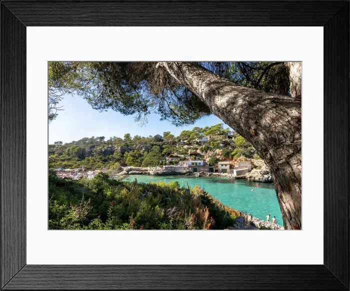 Framed Print : A beautiful cove (Cala) in Mallorca, Spain Framed Print : A beautiful cove (Cala) in Mallorca, Spain