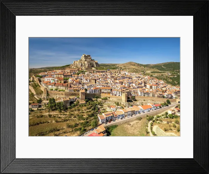 Framed Print : Aerial view of Morella, Valencian Community, Spain Framed Print : Aerial view of Morella, Valencian Community, Spain