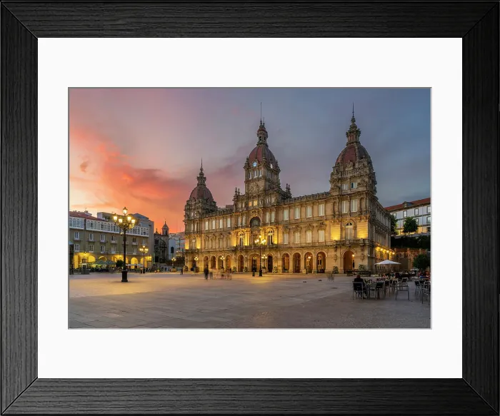 Framed Print : City Hall, A Coruna, Galicia, Spain Framed Print : City Hall, A Coruna, Galicia, Spain