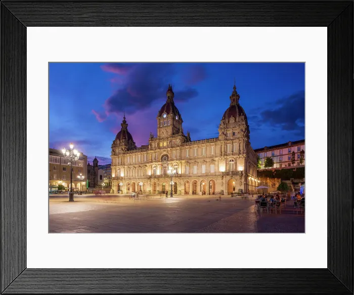 Framed Print : City Hall, A Coruna, Galicia, Spain Framed Print : City Hall, A Coruna, Galicia, Spain