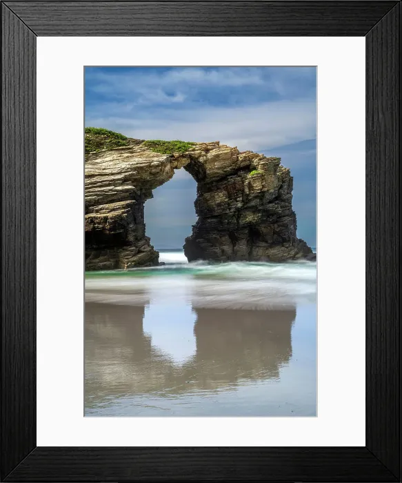 Framed Print : Praia das Catedrais (Playa de las Catedrales), Ribadeo, Galicia, Spain