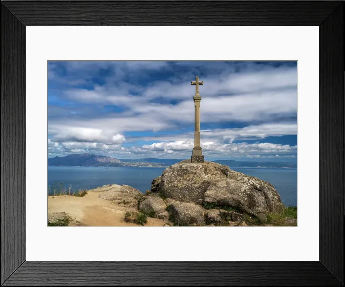 Framed Print : Cape Finisterre (Cabo Fisterra), Galicia, Spain