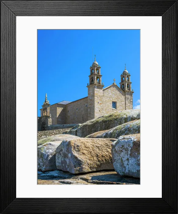 Framed Print : Virxe da Barca sanctuary, Muxia, Galicia, Spain Framed Print : Virxe da Barca sanctuary, Muxia, Galicia, Spain