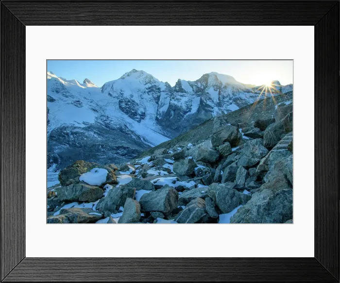 Framed Print : Switzerland, Graubunden, Engadin, Diavolezza, Benina Framed Print : Switzerland, Graubunden, Engadin, Diavolezza, Benina