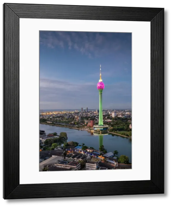 Framed Print : Asia, Sri Lanka, Colombo, City Centre skyline; downtown & Port City district, Colombo Lotus Tower; buildings in Pettah & Fort, docks & lagoon Framed Print : Asia, Sri Lanka, Colombo, City Centre skyline; downtown & Port City district, Colombo Lotus Tower; buildings in Pettah & Fort, docks & lagoon