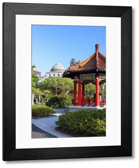 Framed Print : Pagoda and National Taiwan Museum in 228 Peace Memorial Park, Taipei, Taiwan Framed Print : Pagoda and National Taiwan Museum in 228 Peace Memorial Park, Taipei, Taiwan