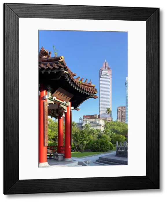 Framed Print : Pagoda and Shin Kong Life Tower from 228 Peace Memorial Park, Taipei, Taiwan Framed Print : Pagoda and Shin Kong Life Tower from 228 Peace Memorial Park, Taipei, Taiwan