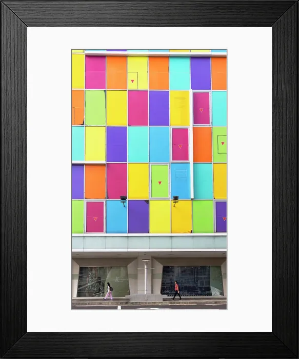 Framed Print : Colourful exterior of store, , Ximen, Taipei, Taiwan Framed Print : Colourful exterior of store, , Ximen, Taipei, Taiwan