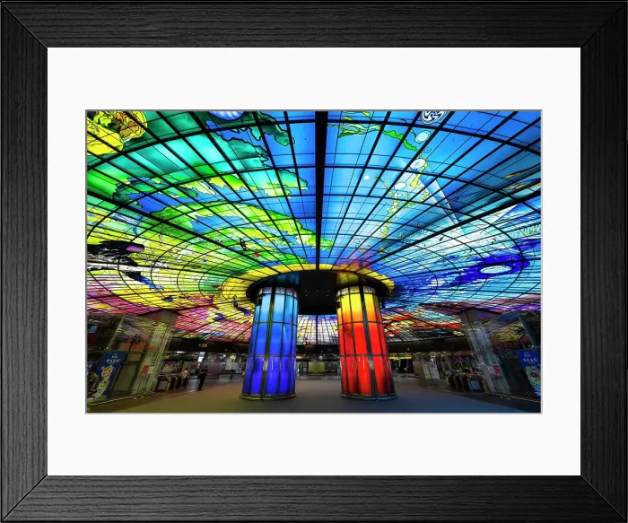 Framed Print : Formosa Boulevard's Dome of Light, Kaohsiung, Taiwan Framed Print : Formosa Boulevard's Dome of Light, Kaohsiung, Taiwan