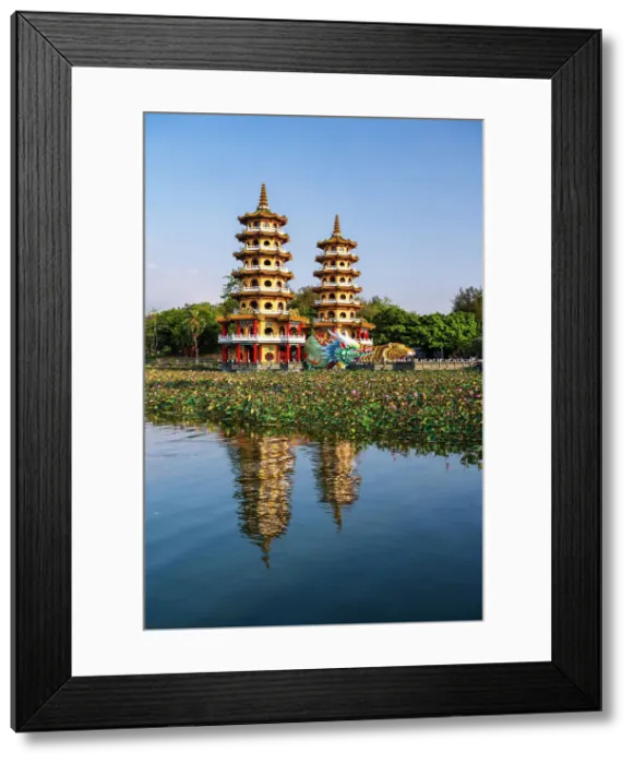 Framed Print : Dragon and Tiger Pagoda, Lotus Pond, Kaohsiung, Taiwan Framed Print : Dragon and Tiger Pagoda, Lotus Pond, Kaohsiung, Taiwan