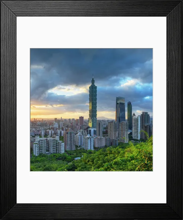 Framed Print : Taipei 101 and skyscrapers of Xinyi, Taipei, Taiwan Framed Print : Taipei 101 and skyscrapers of Xinyi, Taipei, Taiwan