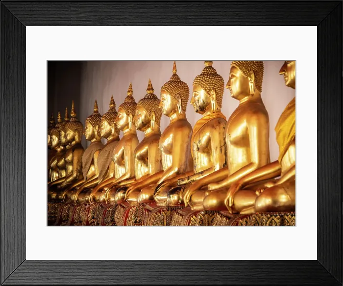 Framed Print : Buddha statues, Wat Pho, Phra Nakhon District, Bangkok, Thailand Framed Print : Buddha statues, Wat Pho, Phra Nakhon District, Bangkok, Thailand