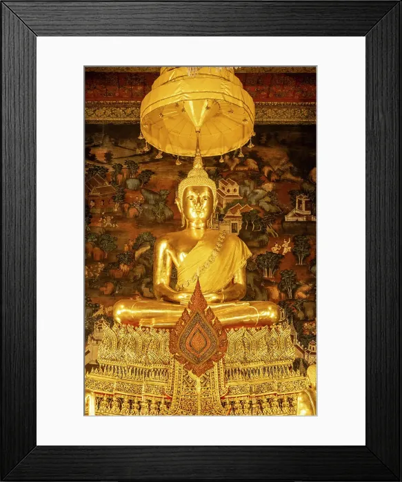 Framed Print : Buddha statue, Wat Pho, Phra Nakhon District, Bangkok, Thailand Framed Print : Buddha statue, Wat Pho, Phra Nakhon District, Bangkok, Thailand