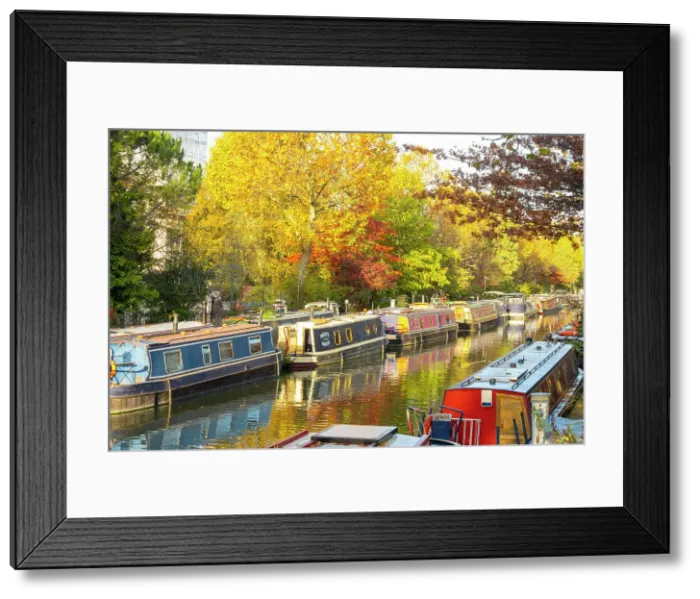 Framed Print : Regent's Canal, Little Venice, Maida Vale, London, England, UK Framed Print : Regent's Canal, Little Venice, Maida Vale, London, England, UK