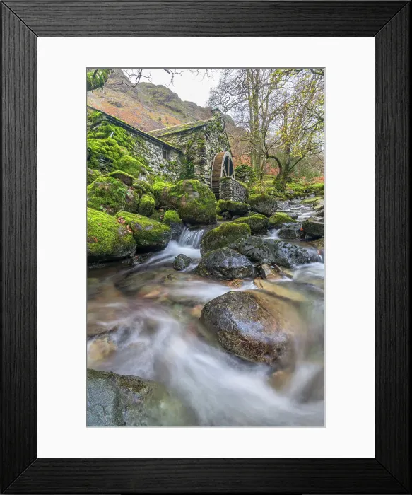 Framed Print : UK, England, Cumbria, Lake District, Lake District National Park, Borrowdale, Seatoller, Combe Gill Mill Framed Print : UK, England, Cumbria, Lake District, Lake District National Park, Borrowdale, Seatoller, Combe Gill Mill