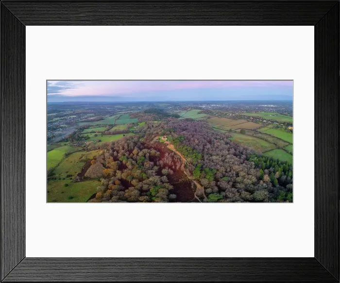 Framed Print : St. Martha's Church on the Pilgrims Way, North Downs, Surrey, England, UK