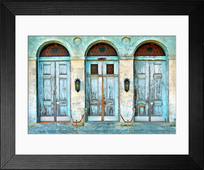 Framed Print : The worn doors of the historic Holy Trinity Church in the lower Faubourg Marigny section of New Orleans. Louisiana, USA Framed Print : The worn doors of the historic Holy Trinity Church in the lower Faubourg Marigny section of New Orleans. Louisiana, USA