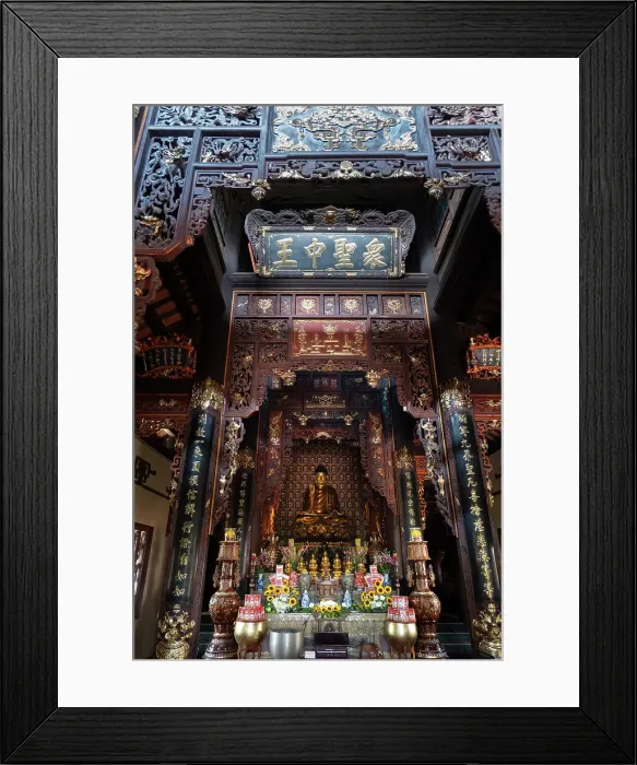 Framed Print : Chinese buddhist temple, Bat Trang, Red River valley near Hanoi, Vietnam