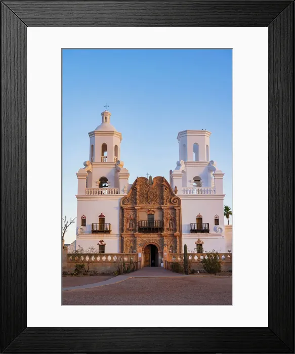 Framed Print : Mission San Xavier del Bac, Tuscon, Arizona, USA Framed Print : Mission San Xavier del Bac, Tuscon, Arizona, USA
