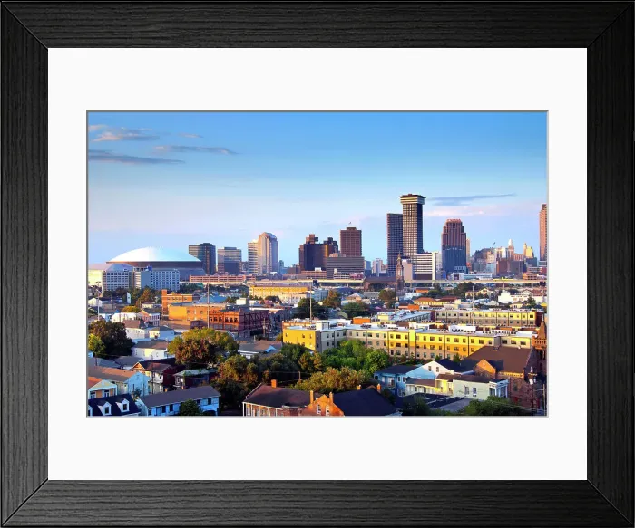 Framed Print : The skyline and the Lower Garden District of New Orleans, Louisiana, USA Framed Print : The skyline and the Lower Garden District of New Orleans, Louisiana, USA