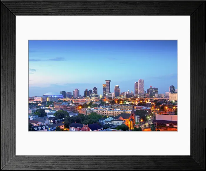 Framed Print : The skyline and the Lower Garden District of New Orleans, Louisiana, USA Framed Print : The skyline and the Lower Garden District of New Orleans, Louisiana, USA