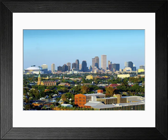 Framed Print : New Orleans Skyline with the Superdome, Louisiana, USA Framed Print : New Orleans Skyline with the Superdome, Louisiana, USA