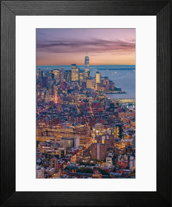 Framed Print : USA, New York City, elevated view of Lower Manhattan taken from the Edge viewing deck Framed Print : USA, New York City, elevated view of Lower Manhattan taken from the Edge viewing deck