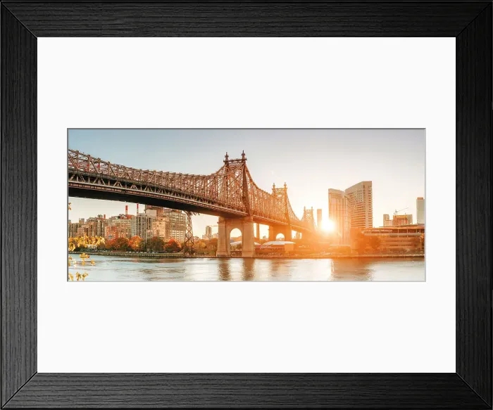 Framed Print : USA, New York City, view of the Queensboro bridge and the Roosevelt island Framed Print : USA, New York City, view of the Queensboro bridge and the Roosevelt island