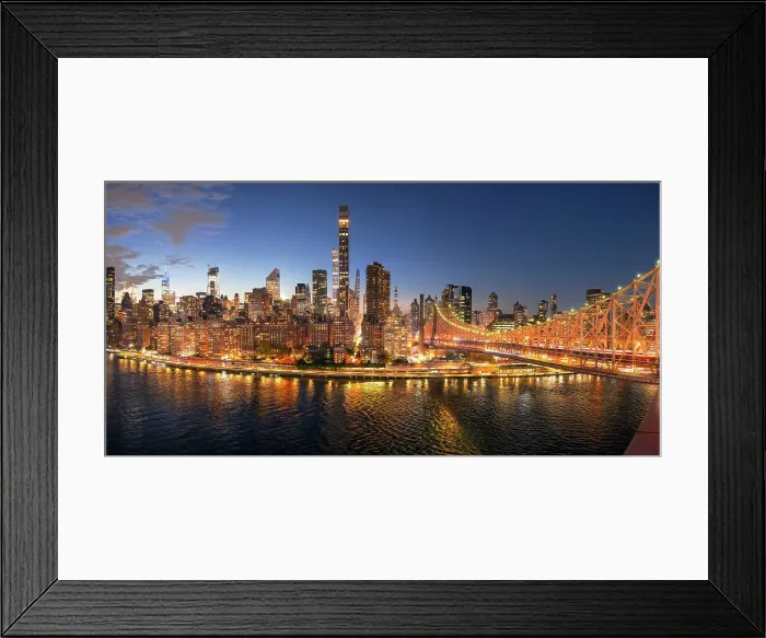 Framed Print : USA, New York City, Queensboro bridge and the Roosevelt island Framed Print : USA, New York City, Queensboro bridge and the Roosevelt island