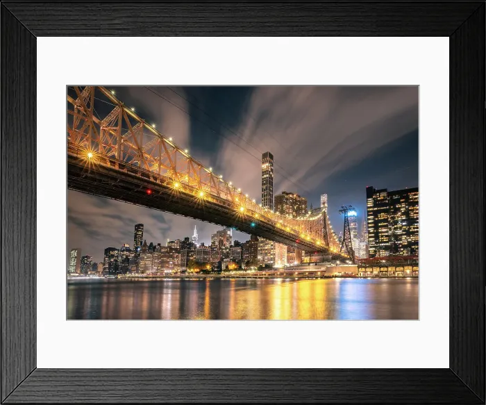 Framed Print : USA, New York City, Queensboro bridge and the Roosevelt island Framed Print : USA, New York City, Queensboro bridge and the Roosevelt island
