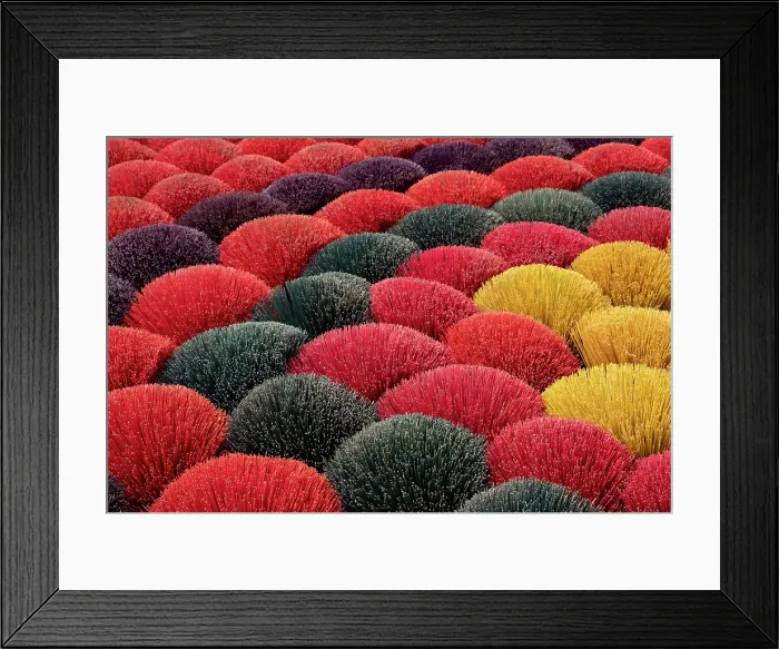 Framed Print : Colourful Incense sticks being dried, Quang Phu Cau village, Hanoi Province, Vietnam Framed Print : Colourful Incense sticks being dried, Quang Phu Cau village, Hanoi Province, Vietnam
